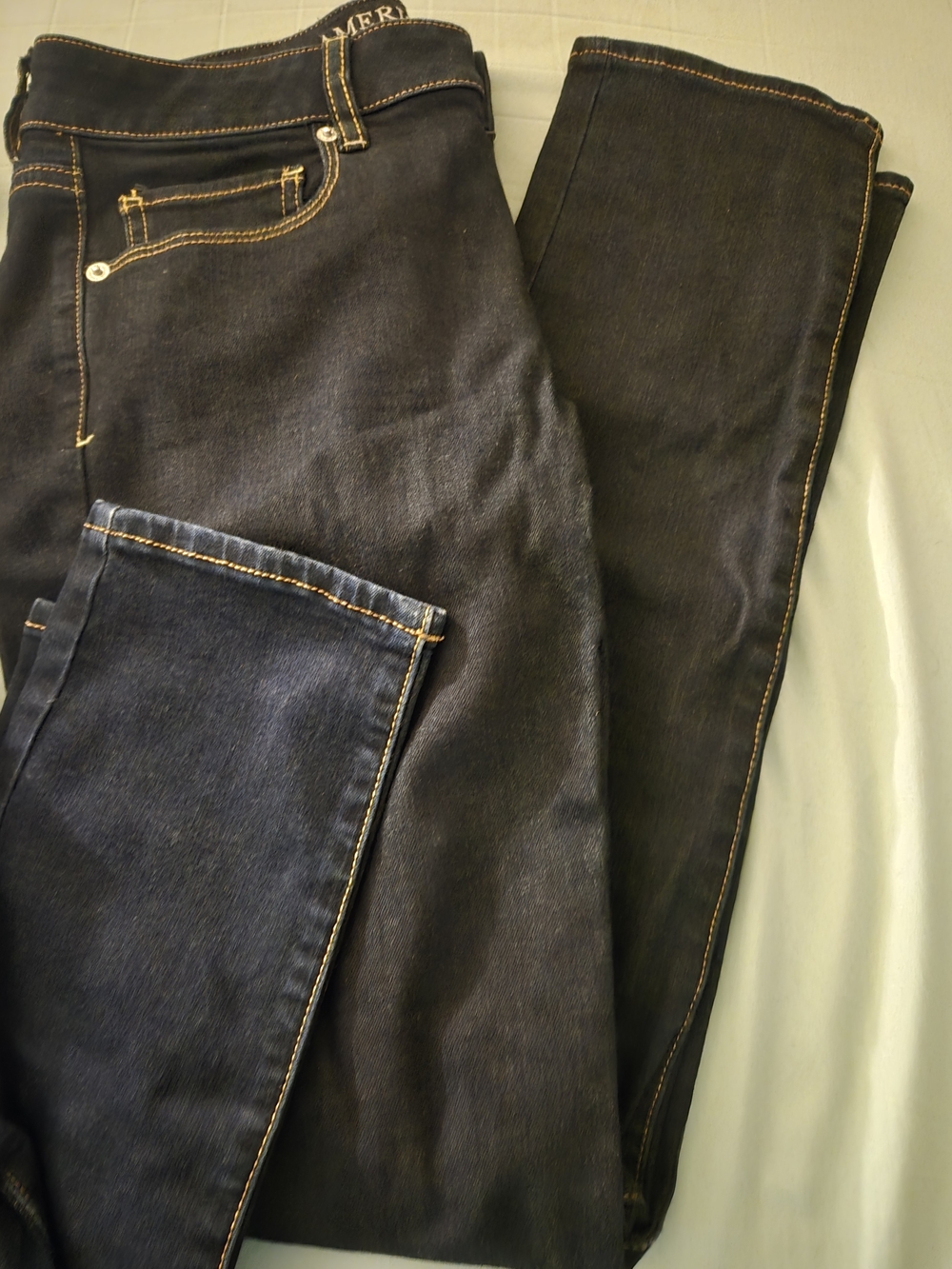 American Eagle Outfitters Women’s Dark Blue Skinny Jeans Bundle of 3. - Picture 2 of 7
